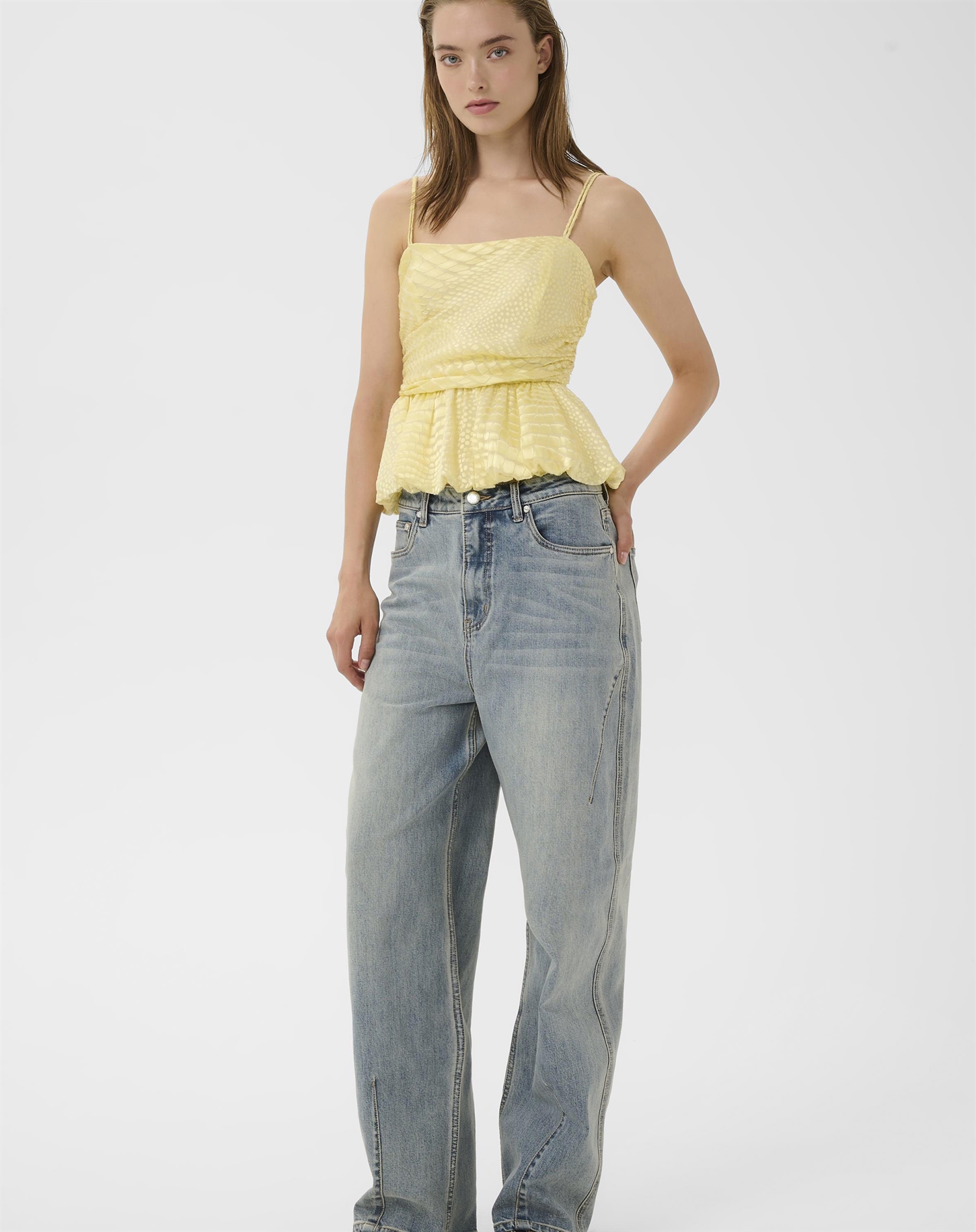 Gestuz - GZNoma HW Jeans - Vintage Mid Blue Wash 